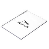 Ich Liebe dir selbst Notizblock (Linke Seite)