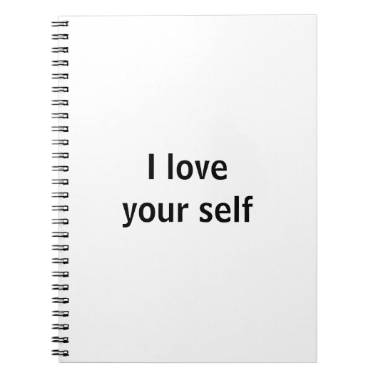Ich Liebe dir selbst Notizblock (Vorderseite)