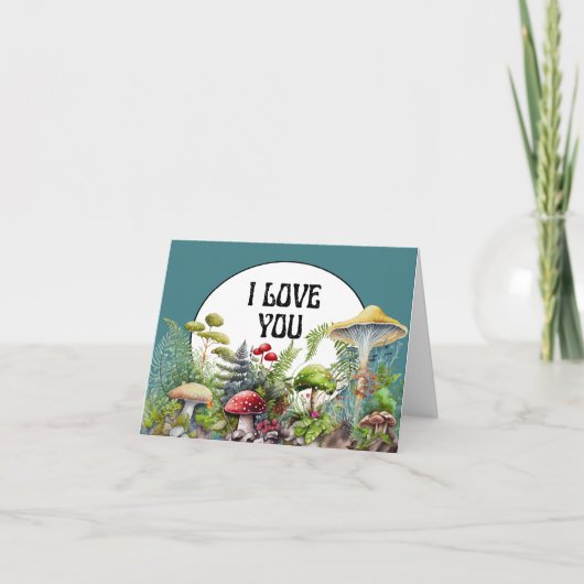 Ich Liebe dir so MUSCHKARTE Dankeskarte (Vorderseite)