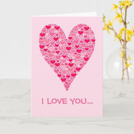 Ich Liebe dir so sehr es Herzen Tiny Hearts Big He Karte (Gelbe Blume)