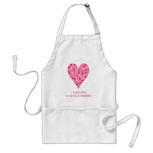 Ich Liebe dir so sehr es Herzen Tiny Hearts Big He Schürze
