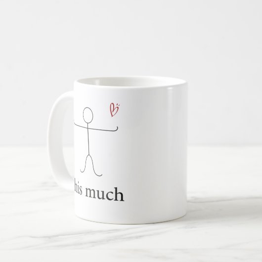 Ich Liebe dir so viel, Ehefrau, Freundin, Freundin Kaffeetasse (Vorderseite Links)