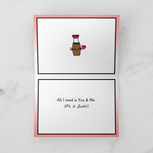 Ich Liebe dir so viel Sushi Puff Karte (Innenseite)