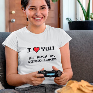 Ich Liebe dir so viel wie Videospiele Funny Gami T-Shirt