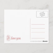 Ich Liebe dir Sprache Postkarte (Rückseite)