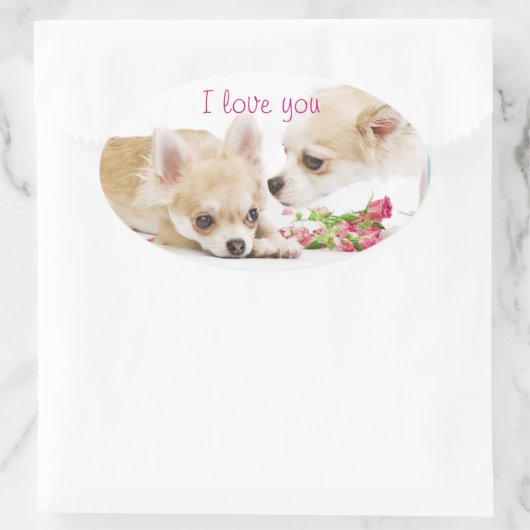 Ich Liebe dir Sticker (Tasche)