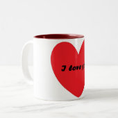Ich Liebe dir Tasse (Vorderseite Links)