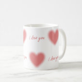 Ich Liebe dir Tasse mit Herzen (VorderseiteRechts)