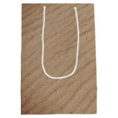 Ich Liebe dir Text in Beach Sand Mittlere Geschenktüte (Rückseite)