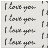 Ich Liebe dir Text Stoff (Nahaufnahme)