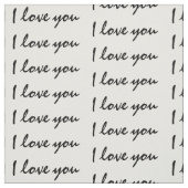 Ich Liebe dir Text Stoff (Muster)