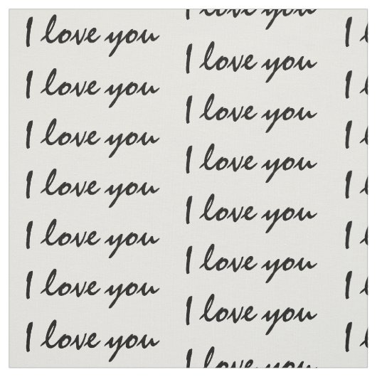 Ich Liebe dir Text Stoff (Muster)