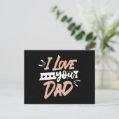 Ich Liebe dir Vater Postkarte (Stehend Vorderseite)