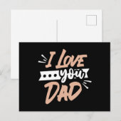 Ich Liebe dir Vater Postkarte (Vorne/Hinten)