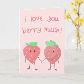 Ich Liebe dir viel Berry! Karte (Gelbe Blume)