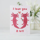 Ich Liebe dir viel! Jubiläum/Valentinenkarte (Stehend Vorderseite)