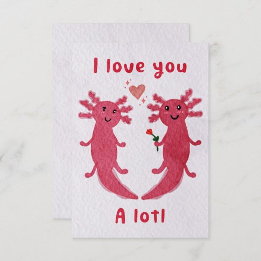 Ich Liebe dir viel! Jubiläum/Valentinenkarte (Vorne/Hinten)