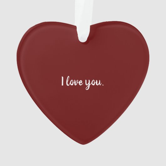Ich Liebe dir Weihnachten Ornament (Rückseite)