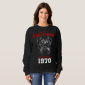 Ich liebe Dobermann seit 1970 Sweatshirt (Vorne ganz)