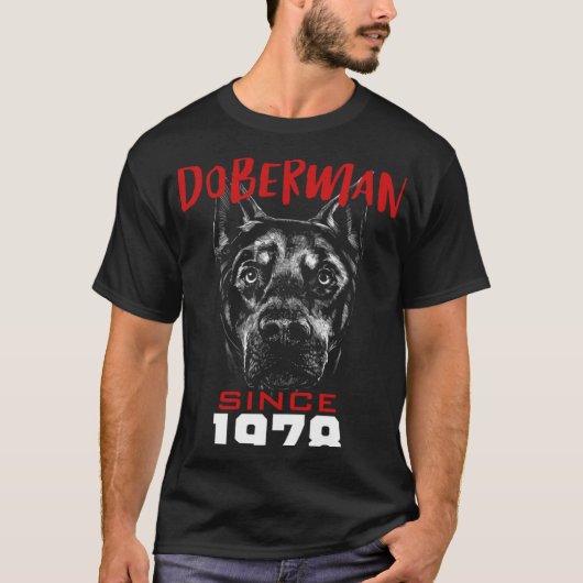 Ich liebe Dobermann seit 1978 T-Shirt (Vorderseite)