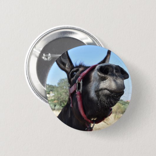 Ich Liebe Donkeys! Button (Vorne & Hinten)