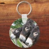 Ich Liebe Donkeys! Schlüsselanhänger (Vorderseite)