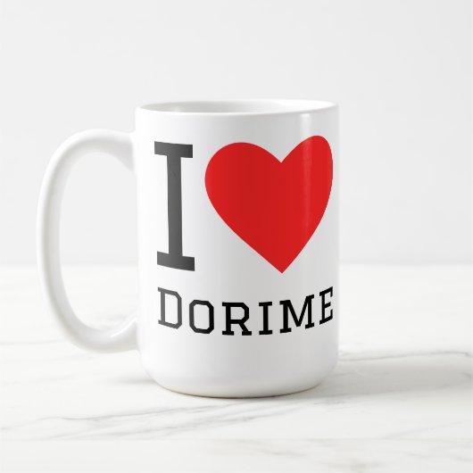 Ich liebe dorime kaffeetasse (Links)