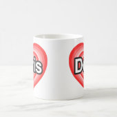 Ich Liebe Doris. Ich Liebe dir Doris. Herz Kaffeetasse (Mittel)