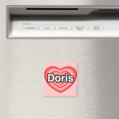 Ich Liebe Doris. Ich Liebe dir Doris. Herz Magnet (In Situ (Geschirrspüler))