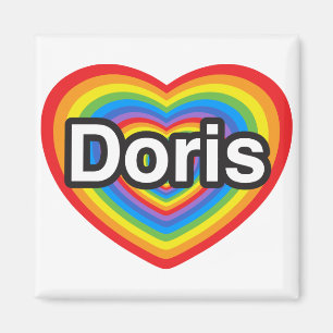 Ich Liebe Doris. Ich Liebe dir Doris. Herz Magnet