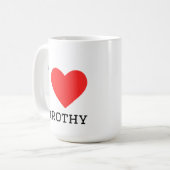 Ich liebe Dorothy Kaffeetasse (Vorderseite Links)