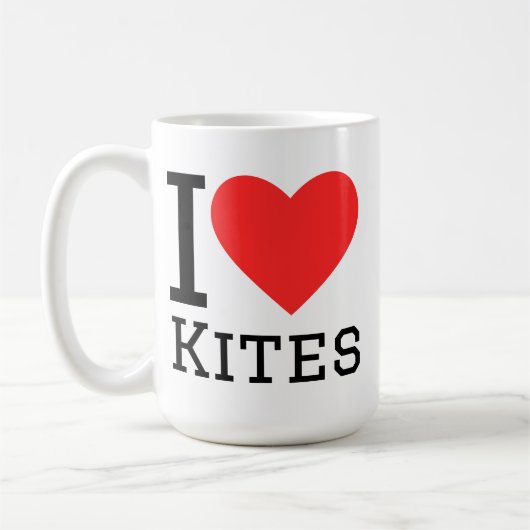 Ich liebe Drachen Kaffeetasse (Links)