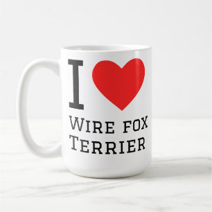 Ich liebe Drahtfoxterrier Kaffeetasse
