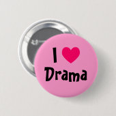 Ich liebe Drama Button (Vorne & Hinten)