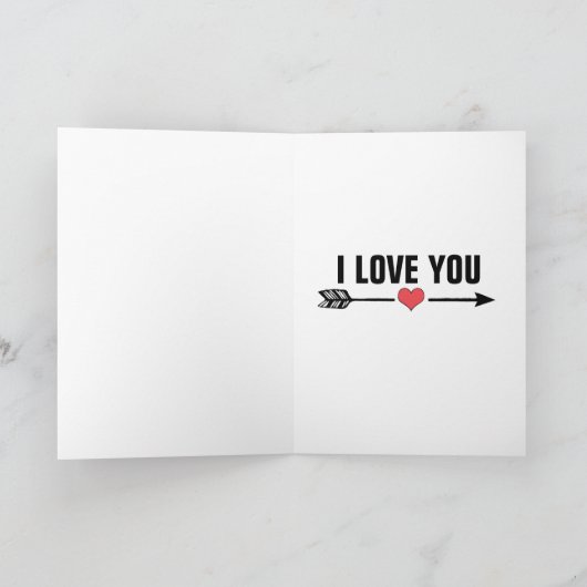 ICH LIEBE, DU BABY GREETING CARD FÜR SIE. KARTE (Innenseite)
