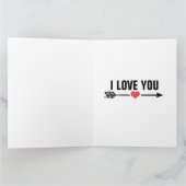 ICH LIEBE, DU BABY MÄDCHENROMANTISCHE KARTE (Innenseite)
