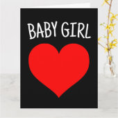 ICH LIEBE, DU BABY MÄDCHENROMANTISCHE KARTE (Gelbe Blume)