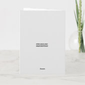 ICH LIEBE, DU BEACH DEINE COUPLE SONNENKARTE KARTE (Rückseite)