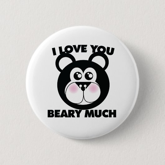 Ich Liebe, du beargst dich sehr. Button (Vorderseite)