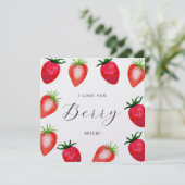 Ich Liebe, du berry viel! Sweet Valentine's Day Ca (Stehend Vorderseite)