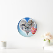 Ich Liebe, du bist mein Vogel in den Bäumen Runde Wanduhr (Zuhause)