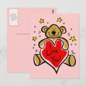 Ich Liebe, du bleibst. Postkarte (Vorne/Hinten)
