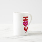 Ich Liebe, du Bone China Tasse (Vorderseite Rechts)
