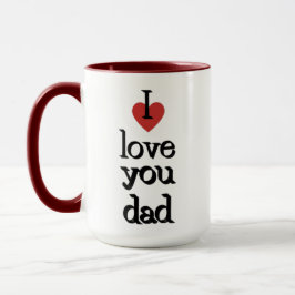 Ich Liebe, du Dad Tasse |Kaffee | Geschenk