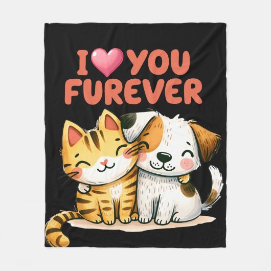 Ich Liebe, du Fleece Blanket (Vorderseite)