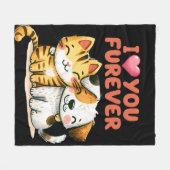 Ich Liebe, du Fleece Blanket (Vorderseite (Horizontal))