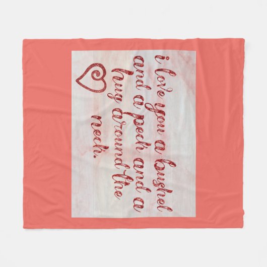 Ich Liebe, du Fleecedecke (Vorderseite (Horizontal))