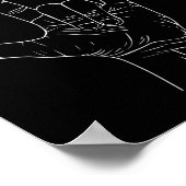 Ich Liebe, du händest Gebärdensprache Butterfly Au Poster (Ecke)