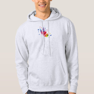 Ich Liebe, du händest Gebärdensprache Butterfly Pu Hoodie
