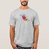Ich Liebe, du händest Gebärdensprache Butterfly Pu T-Shirt (Vorderseite)